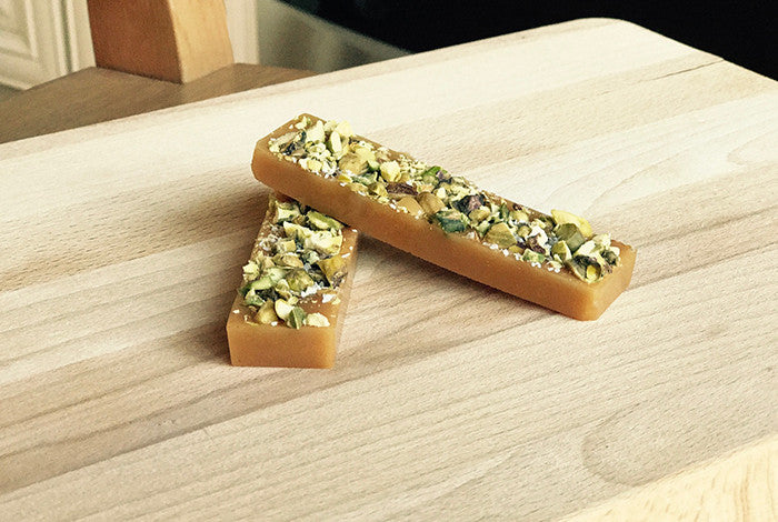 Pistachio Sea Salt Caramel - soft organic handmade candy