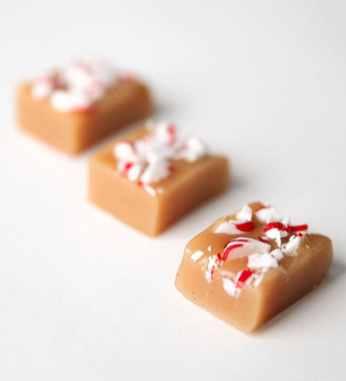 Candy Cane Caramels - Holiday Vanilla – Kwoka Caramel